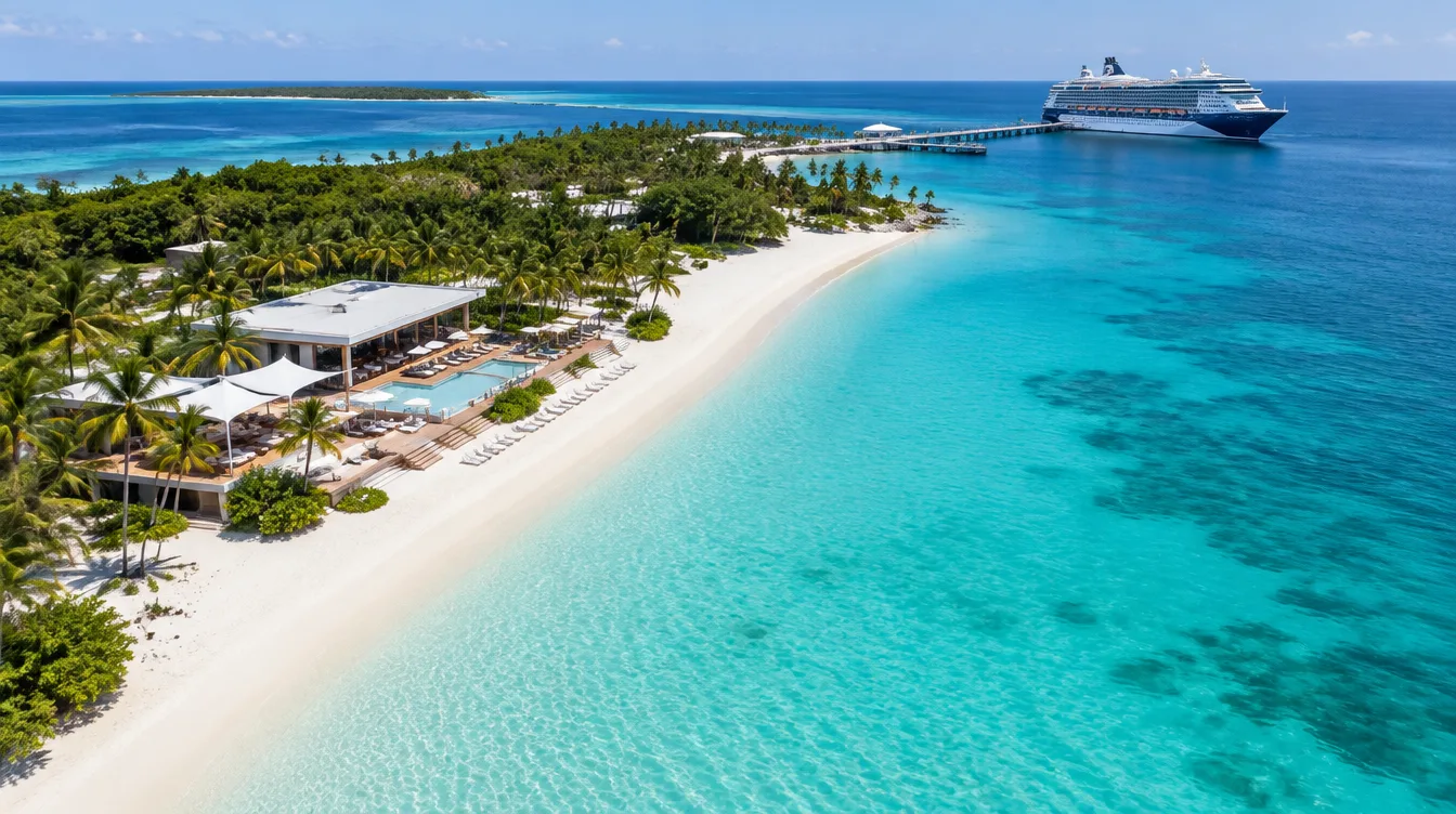 Celebration Key, Grand Bahama, from the air